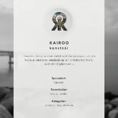 Vintage poszter fjordok, hegyek, város, béke és harmónia motívummal