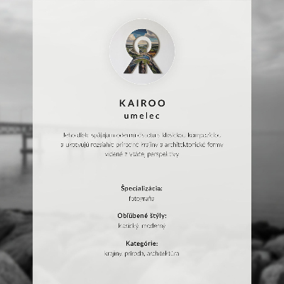 Vintage poszter Fjordok, hegyek, város, béke és harmónia