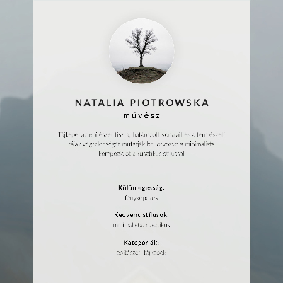 Poszter Minimalista téli ház a hó hátterében