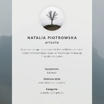 Poszter Minimalista téli ház a hó hátterében
