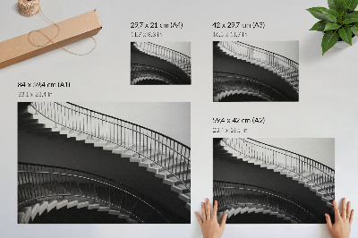 Poszter nyomtatás Fekete-fehér elegancia, modern formák