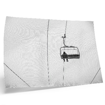 Vintage poszter Minimalizmus, magány, béke, téli táj