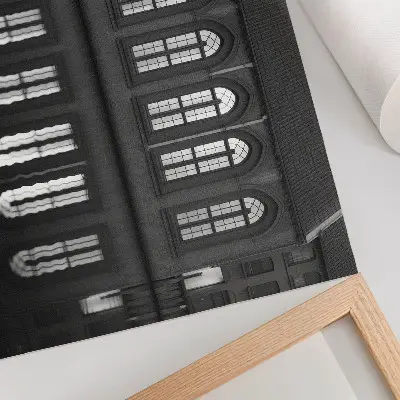 Poszter szimmetria, tükröződés, építészeti elegancia és harmónia megjelenítése
