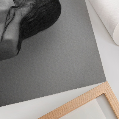 Poszter nyomtatás A monokróm figurák minimalista bája
