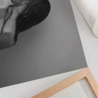 Poszter nyomtatás a monokróm figurák minimalista bájával