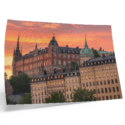 Poszter Naplemente, bájos épületek, történelmi hangulat