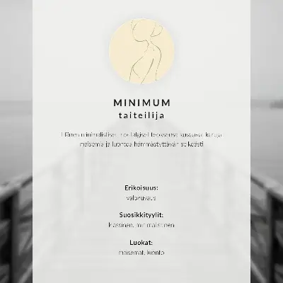 Poszter nyomtatás egy magányos alak a ködös mólón
