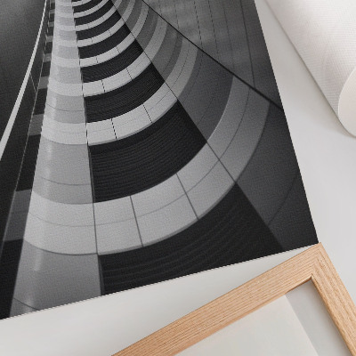 Poszter Modern geometrikus térbeli alagút