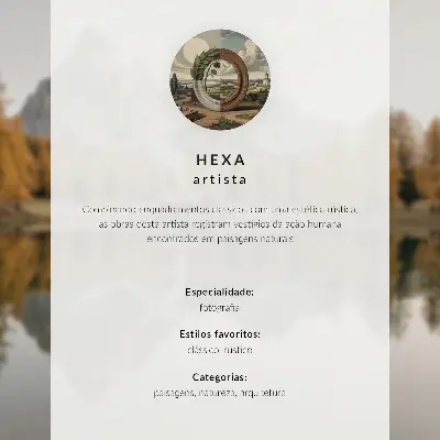 Poszter nyomtatás faház, pusztai vidék, nyugodt víz minta