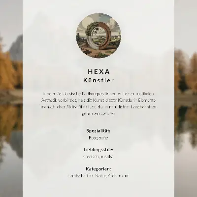 Poszter nyomtatás faház, pusztai vidék, nyugodt víz minta