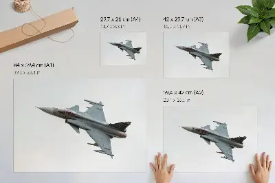Poszter nyomtatás modern vadászgép az égen