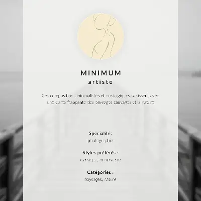 Poszter minimalista téli erdei táj harmónia motívummal