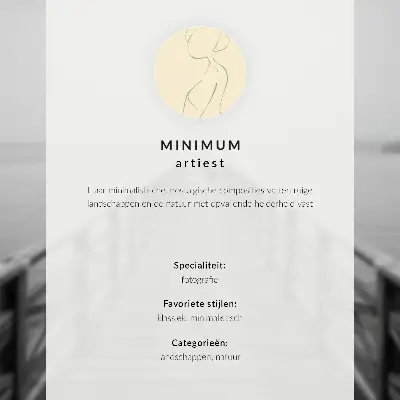 Poszter minimalista téli erdei táj harmónia motívummal