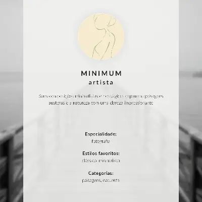 Poszter minimalista téli erdei táj harmónia motívummal