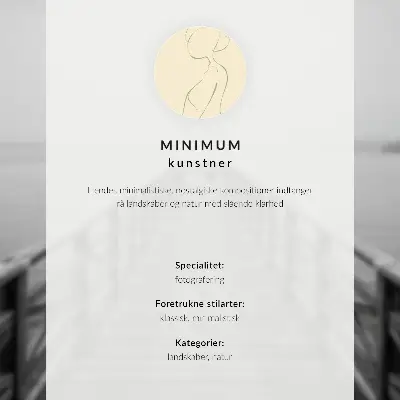 Poszter minimalista téli erdei táj harmónia motívummal