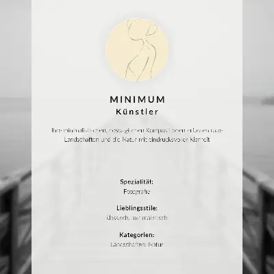 Poszter minimalista téli erdei táj harmónia motívummal