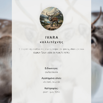 Vintage poszter A lovak természetes szépsége a táj hátterében