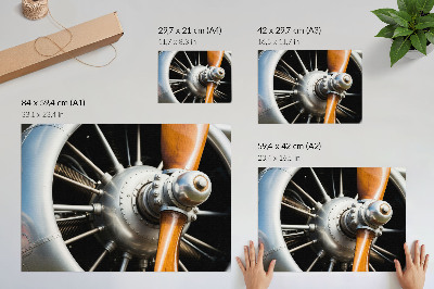Poszter nyomtatás Fém propeller elemek ipari megjelenésűek