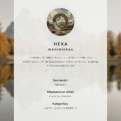 Vintage poszter Hegyi út titokzatos ködtér