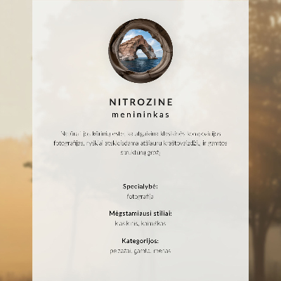 Vintage poszter Szimmetrikus nyírfák, ködös fény, őszi sikátor