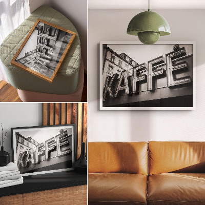 Vintage poszter Neon minimalista városi stílusú keret