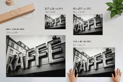 Vintage poszter Neon minimalista városi stílusú keret