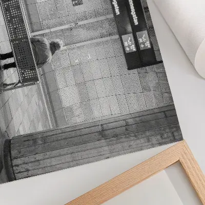 Poszter minimalista városi tér szürke modern stílusban