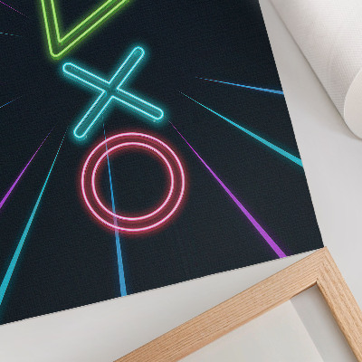 Poszter nyomtatás Neon formák, dinamikus színek, futurisztikus