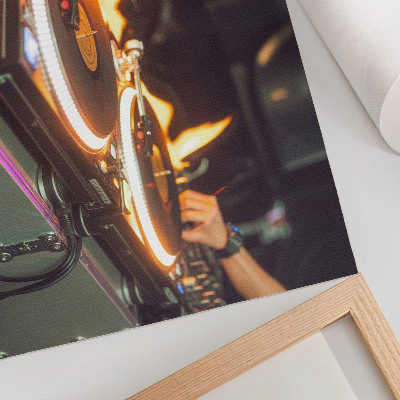 Poszter nyomtatás Lángok és elektronika energikus keveréke