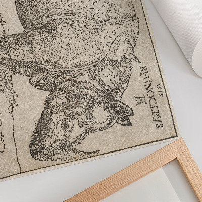 Vintage poszter Orrszarvú (1515), Albrecht Dürer