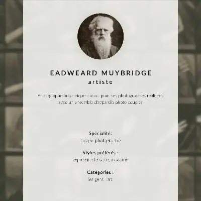 Vintage poszter 695. számú állatmozdony-tábla (1887), Eadweard Muybridge fényképével