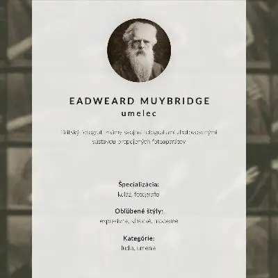 Vintage poszter 695. számú állatmozdony-tábla (1887), Eadweard Muybridge fényképével