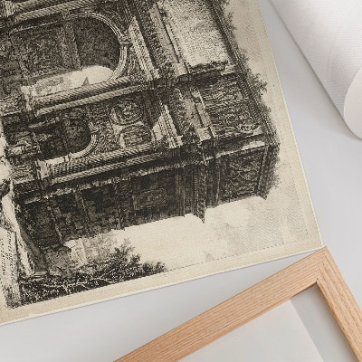 Poszter nyomtatás Konstantin diadalívének látképe Giovanni Battista Piranesi 