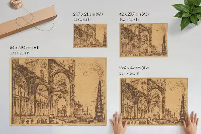 Poszter Giovanni Battista Piranesi: Fantázia egy csodálatos diadalművészetről (1765)