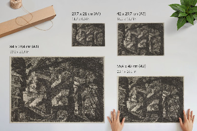 Vintage poszter A gótikus boltív (1800-1809) Giovanni Battista Piranesi