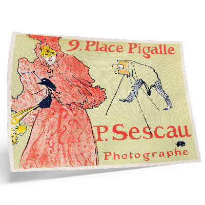 Vintage poszter Le Photographe Sescau (1894) nagy felbontású nyomat, Henri de Toulouse-Lautrec