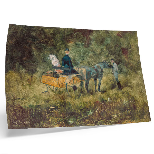 Poszter nyomtatás A csapda (1880) Henri de Toulouse-Lautrec nagy felbontású festménye