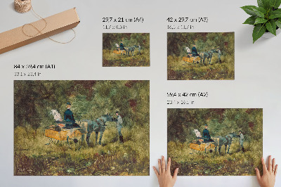 Poszter nyomtatás A csapda (1880) Henri de Toulouse-Lautrec nagy felbontású festménye