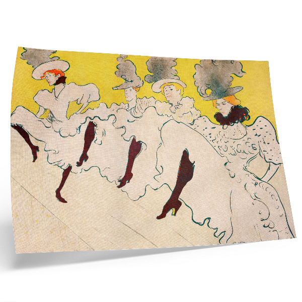 Poszter A Mademoiselle Eglantine társulata (1896) nagy felbontású nyomat, Henri de Toulouse-Lautrec