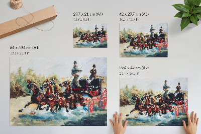 Vintage poszter Egy szép szuvenír a Promenade des Anglais-ról (1880) Henri de Toulouse-Lautrec nagy felbontású nyomata