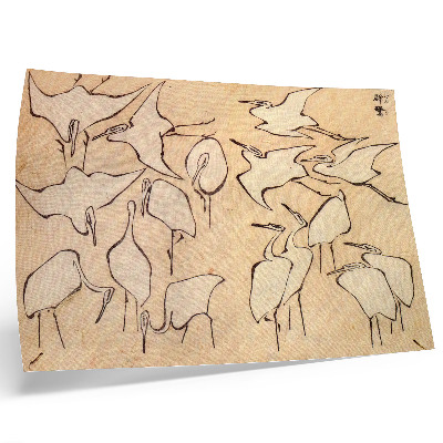 Poszter nyomtatás Katsushika Hokusai gémjei a 