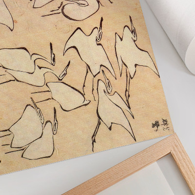 Poszter nyomtatás Katsushika Hokusai gémjei a 