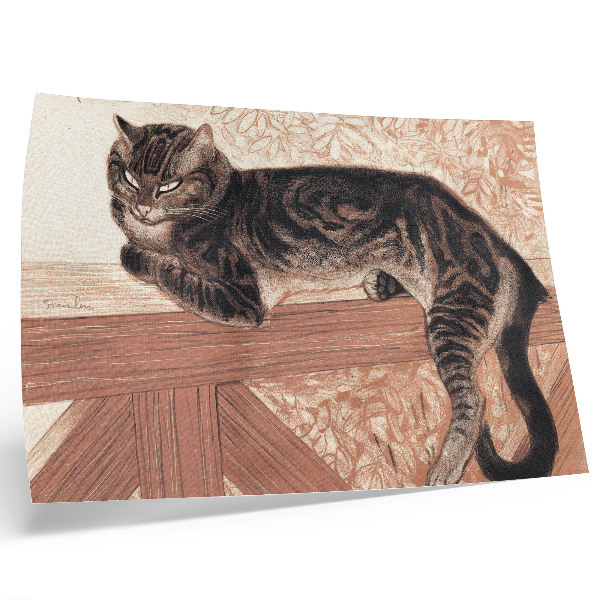 Vintage poszter Macska a korláton, Theophile-Alexandre Pierre Steinlen