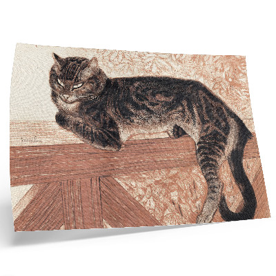 Vintage poszter Macska a korláton, Theophile-Alexandre Pierre Steinlen