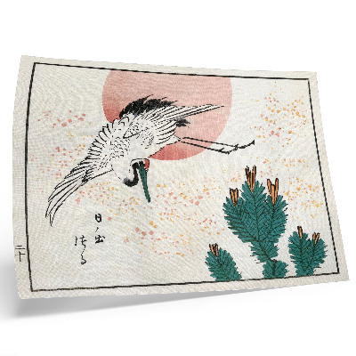 Poszter Japán daru fametszet (1826–1869)