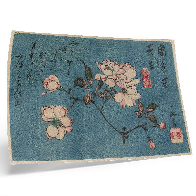 Vintage poszter Fametszet (nishiki-e); tinta és szín papíron, Utagawa Hiroshige alkotása