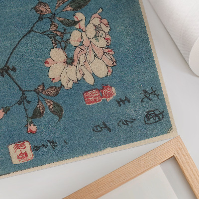 Vintage poszter Fametszet (nishiki-e); tinta és szín papíron, Utagawa Hiroshige alkotása