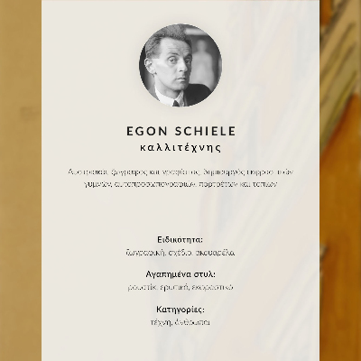 Poszter nyomtatás Egon Schiele Hegyi patak (1917) – vonalrajz a MET múzeum gyűjteményéből