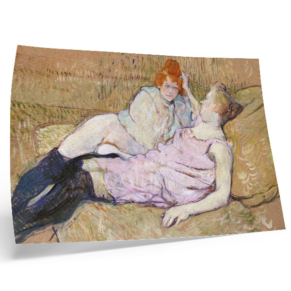 Poszter nyomtatás Kanapé (kb. 1894–1896) – Henri de Toulouse-Lautrec nagy felbontású festménye