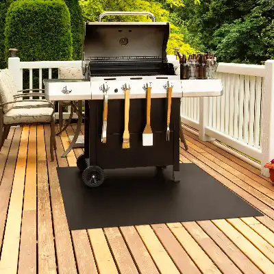 Fém grill alátét téglalap alakú 100x80 cm-es kivitelben